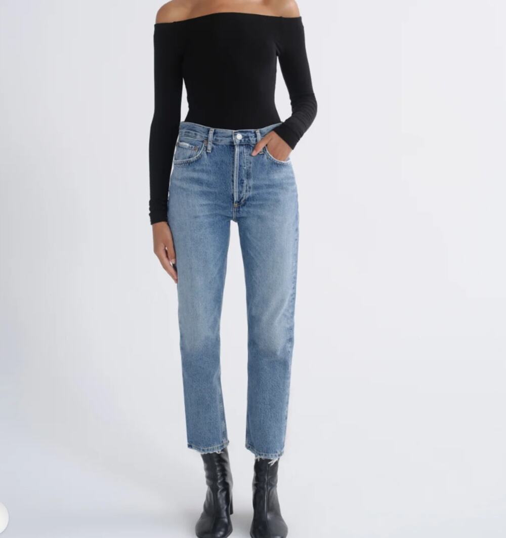 AGOLDE Riley High Rise Straight Crop Size 27
